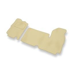 Tapis de sol velours pour Renault Master II (3 places) (1997-2010) - Premium tapis de voiture - beige - DGS Autodywan