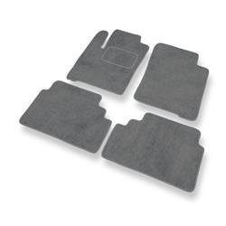 Tapis de sol velours pour Renault Scenic I (1996-2003) - Premium tapis de voiture - gris - DGS Autodywan