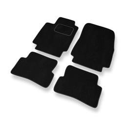 Tapis de sol velours pour Renault Thalia II (2008-2012) - Premium tapis de voiture - noir - DGS Autodywan