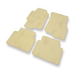 Tapis de sol velours pour Rover 45 (1999-2005) - Premium tapis de voiture - beige - DGS Autodywan