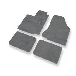 Tapis de sol velours pour Seat Cordoba I 6K (1993-2002) - Premium tapis de voiture - gris - DGS Autodywan