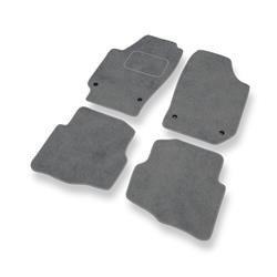 Tapis de sol velours pour Seat Cordoba II 6L (2002-2009) - Premium tapis de voiture - gris - DGS Autodywan