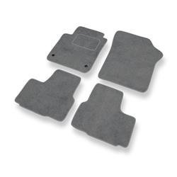 Tapis de sol velours pour Seat Mii I (2011-2019) - Premium tapis de voiture - gris - DGS Autodywan