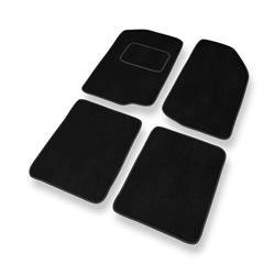 Tapis de sol velours pour Seat Toledo I (1991-1999) - Premium tapis de voiture - noir - DGS Autodywan