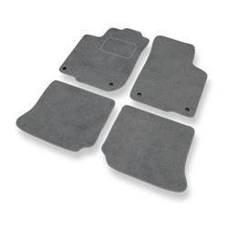 Tapis de sol velours pour Skoda Octavia I (1996-2010) - Premium tapis de voiture - gris - DGS Autodywan