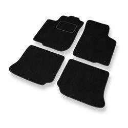 Tapis de sol velours pour Skoda Octavia I (1996-2010) - Premium tapis de voiture - noir - DGS Autodywan