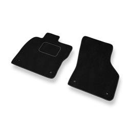 Tapis de sol velours pour Skoda Octavia III (2013-2019) - Premium tapis de voiture - noir - DGS Autodywan