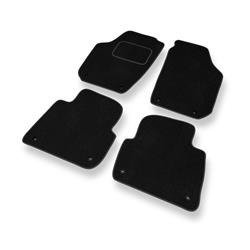 Tapis de sol velours pour Skoda Praktik I (2007-2015) - Premium tapis de voiture - noir - DGS Autodywan