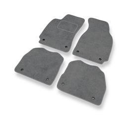 Tapis de sol velours pour Skoda Superb I (2001-2008) - Premium tapis de voiture - gris - DGS Autodywan