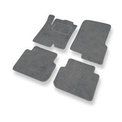 Tapis de sol velours pour Smart ForFour I (2004-2006) - Premium tapis de voiture - gris - DGS Autodywan