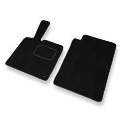 Tapis de sol velours pour Smart ForTwo II (2007-2013) - Premium tapis de voiture - noir - DGS Autodywan