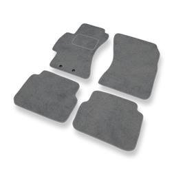 Tapis de sol velours pour Subaru Impreza III (2007-2011) - Premium tapis de voiture - gris - DGS Autodywan