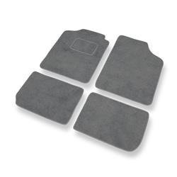 Tapis de sol velours pour Subaru Justy III (2003-2007) - Premium tapis de voiture - gris - DGS Autodywan