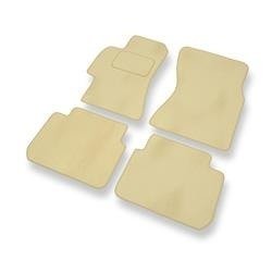 Tapis de sol velours pour Subaru Legacy IV (2003-2009) - Premium tapis de voiture - beige - DGS Autodywan