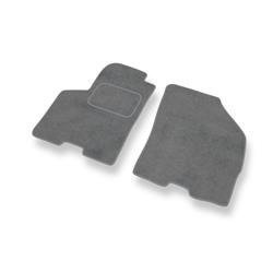 Tapis de sol velours pour Suzuki Baleno II (2015-2019) - Premium tapis de voiture - gris - DGS Autodywan