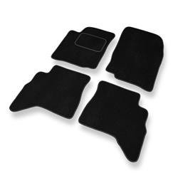 Tapis de sol velours pour Suzuki Grand Vitara I (1997-2005) - Premium tapis de voiture - noir - DGS Autodywan