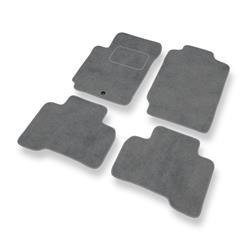 Tapis de sol velours pour Suzuki Grand Vitara II (2005-2014) - Premium tapis de voiture - gris - DGS Autodywan