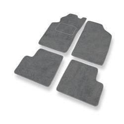 Tapis de sol velours pour Toyota Avensis I (1997-2003) - Premium tapis de voiture - gris - DGS Autodywan