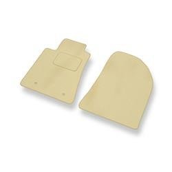 Tapis de sol velours pour Toyota Avensis II (2003-2008) - Premium tapis de voiture - beige - DGS Autodywan