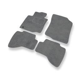 Tapis de sol velours pour Toyota Aygo I (2005-2014) - Premium tapis de voiture - gris - DGS Autodywan