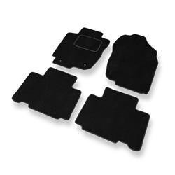 Tapis de sol velours pour Toyota RAV4 IV (2012-2018) - Premium tapis de voiture - noir - DGS Autodywan