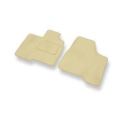 Tapis de sol velours pour Toyota Sienna II (2004-2010) - Premium tapis de voiture - beige - DGS Autodywan