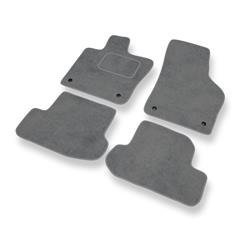 Tapis de sol velours pour Volkswagen Beetle III (2011-2019) - Premium tapis de voiture - gris - DGS Autodywan