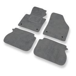 Tapis de sol velours pour Volkswagen Caddy III (2004-2015) - Premium tapis de voiture - gris - DGS Autodywan