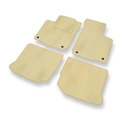 Tapis de sol velours pour Volkswagen Golf IV (1997-2006) - Premium tapis de voiture - beige - DGS Autodywan