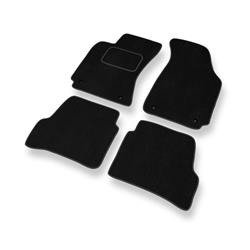 Tapis de sol velours pour Volkswagen Passat B5 (1996-2005) - Premium tapis de voiture - noir - DGS Autodywan