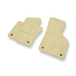 Tapis de sol velours pour Volkswagen Passat B6 (2005-2010) - Premium tapis de voiture - beige - DGS Autodywan