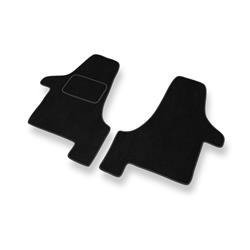 Tapis de sol velours pour Volkswagen Transporter T5 (2003-2015) - Premium tapis de voiture - noir - DGS Autodywan