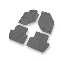 Tapis de sol velours pour Volvo V70 I (1997-2000) - Premium tapis de voiture - gris - DGS Autodywan