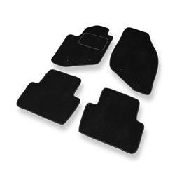 Tapis de sol velours pour Volvo V70 II (2000-2007) - Premium tapis de voiture - noir - DGS Autodywan