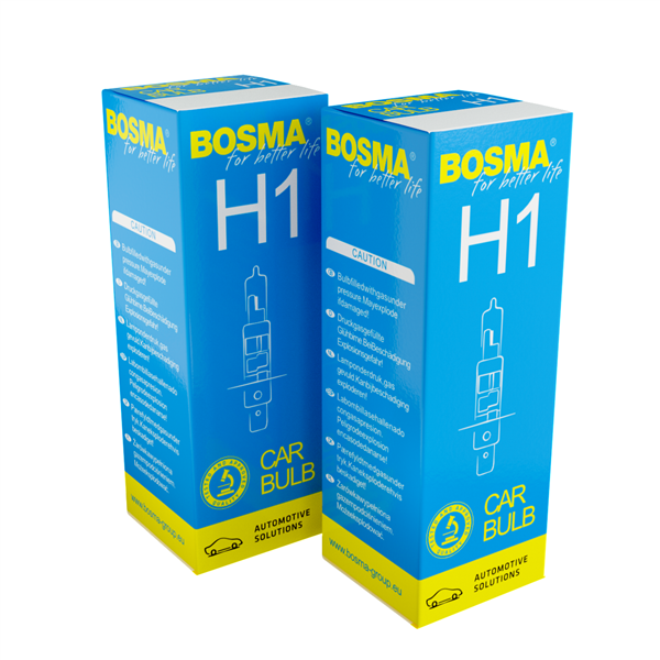 Ampoules halogènes H1 - 12 [V] 55 [W] - BOSMA - Standard - 2 pc