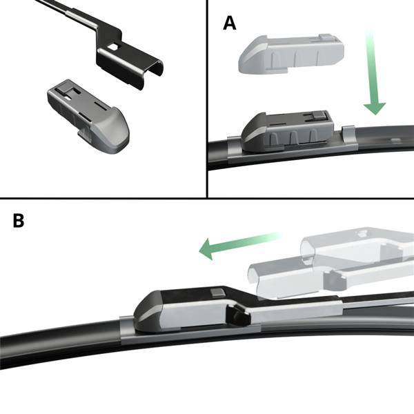 Balais d'essuie-glace de pare-brise pour Citroen Jumper III Van