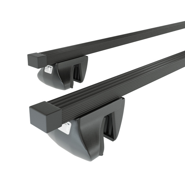Barres de toit en acier pour Chevrolet Bolt Hayon (2016-.) - Porte- Bagages de Voiture - Amos - Alfa - O - rails intégrés barres acier Alfa&O