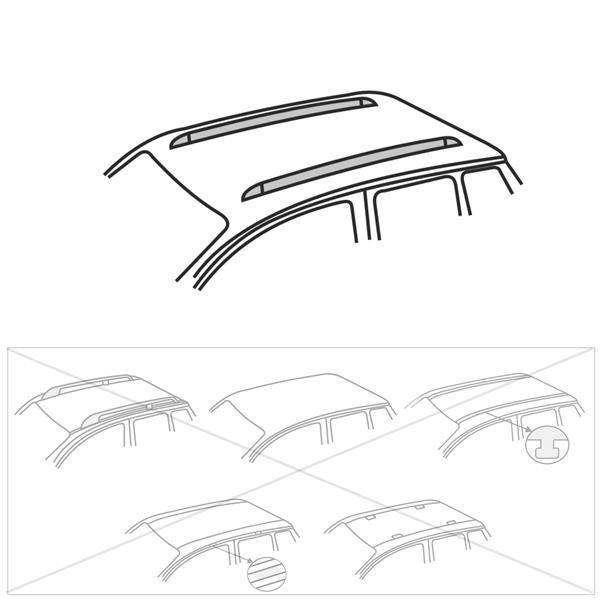 Barres de toit BMW X1 (F48) Yakima - Argent