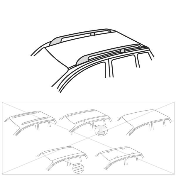 Barres de toit en aluminium pour Dacia Duster SUV (2018-.) - Porte- Bagages de Voiture - Amos - Alfa - Dynamic - rails barres aluminium  Alfa&Dynamic