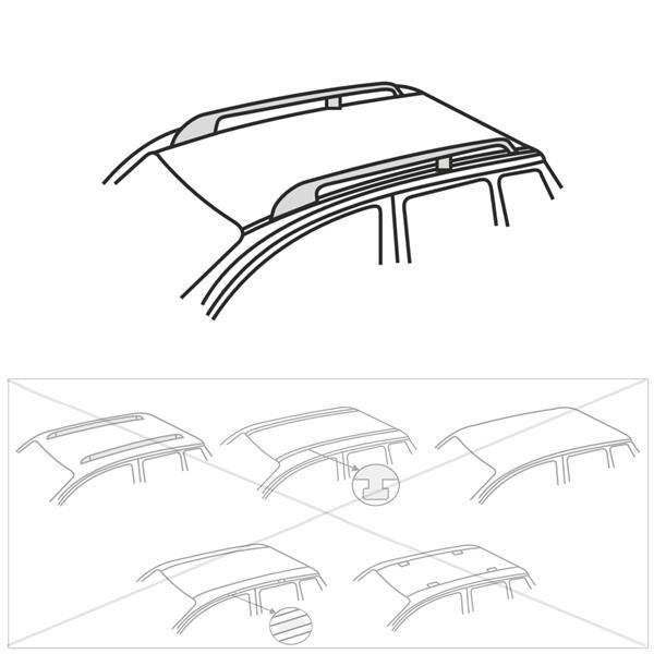 Barres de toit en aluminium pour Hyundai Tucson SUV (2010-2017) -  Porte-Bagages de Voiture - Amos - Alfa - Dynamic - rails barres aluminium  Alfa&Dynamic