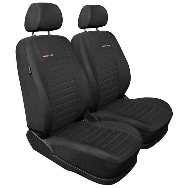 Ensemble: tapis de voiture en caoutchouc + housses de siège confectionnées  sur mesure pour Volkswagen Sharan Van (1995-2010) - Elegance - P-3 - 7  sièges