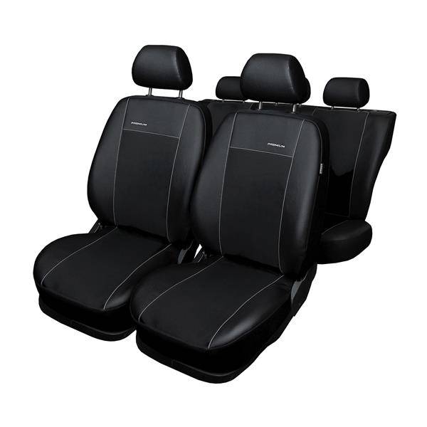 Housses de siège sur mesure pour Fiat 500 Hayon (2007-.) - housse siege  voiture - couverture siege - Auto-Dekor - Premium - noir noir
