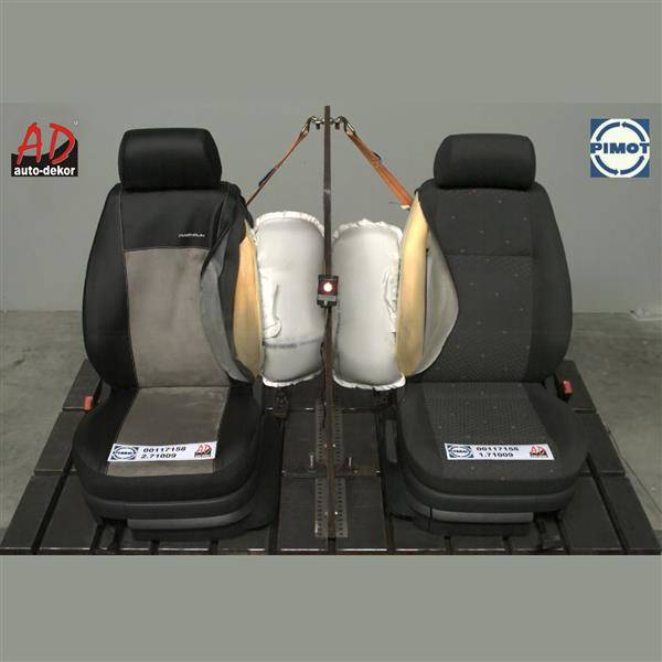 Housses de siège sur mesure pour Fiat Panda III Hayon (2011-.)  5-personnes - housse siege voiture - couverture siege - Auto-Dekor -  Premium - gris gris