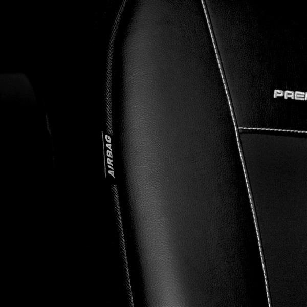 Housses de siège sur mesure pour Peugeot 308 SW (2007-2013) - housse siege  voiture - couverture siege - Auto-Dekor - Premium - noir noir