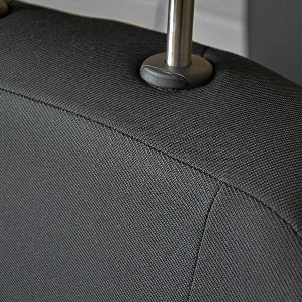 Ensemble: tapis de voiture en caoutchouc + housses de siège confectionnées  sur mesure pour Volkswagen Golf V Hayon, SW (2003-2008) - Elegance - P-2 -  manque de housse pour l'accoudoir arrière