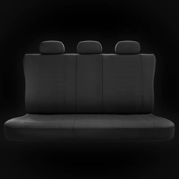 Housses de siège avant adaptées pour Dacia Duster I, II (2010-2019) - housse  siege voiture universelles - couverture siege conducteur - 2UNE-1 Motif 1  (gris)