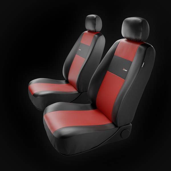 Fiat Panda, Housse siège auto, sièges avant, rouge, similicuir