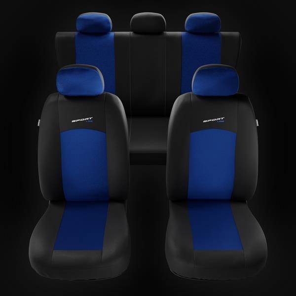 Housses de siège universelles pour Hyundai ix20 (2010-2019) - housse siege  voiture universelles - couverture siege - bleu - Auto-Dekor - Sport Line  Bleu