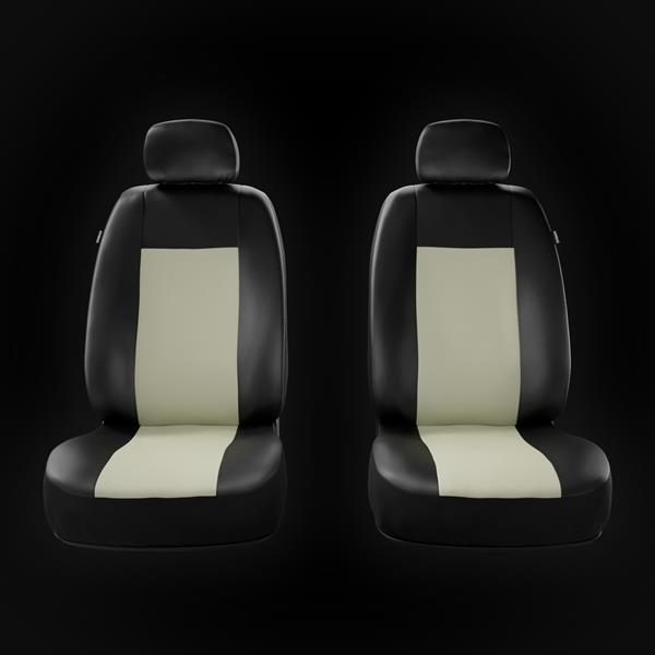 Housses de siège adaptées pour Renault Clio II, III, IV (1990-2019) - housse  siege voiture universelles - couverture siege - UNE-3 Motif 3 (gris)