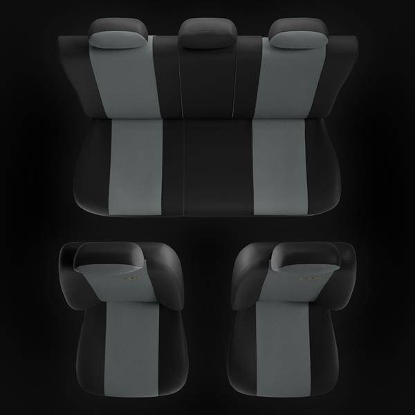 Housses de siège sur mesure pour Renault Clio IV Estate, Hayon (2012-2019)  - housse siege voiture - couverture siege - Auto-Dekor - Elegance - P-4 P-4